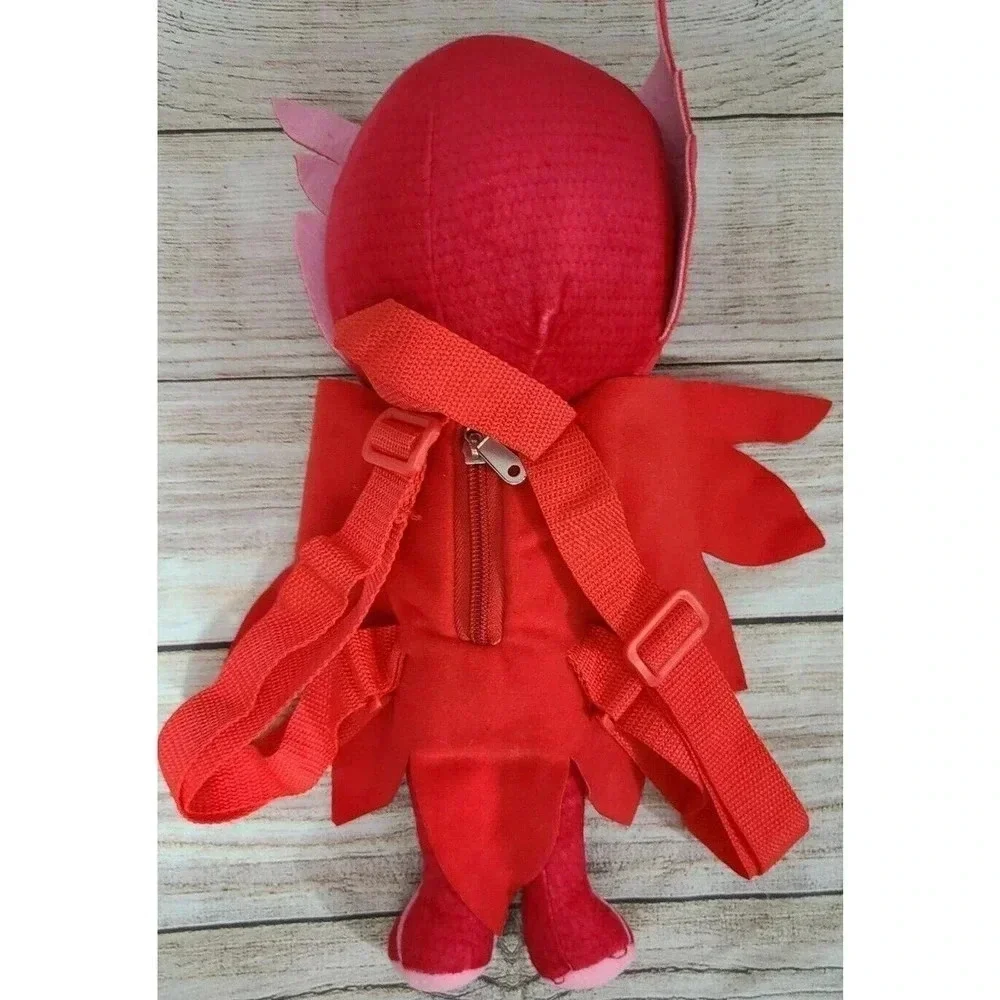 PJ Mask Plush Owlet Stuffed Animal Backpack Red 14